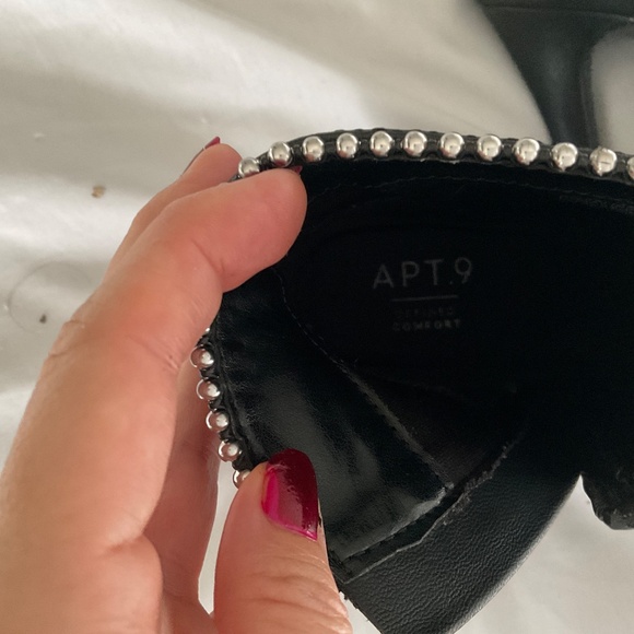 APT 9 black high heeled boots - Picture 3 of 6